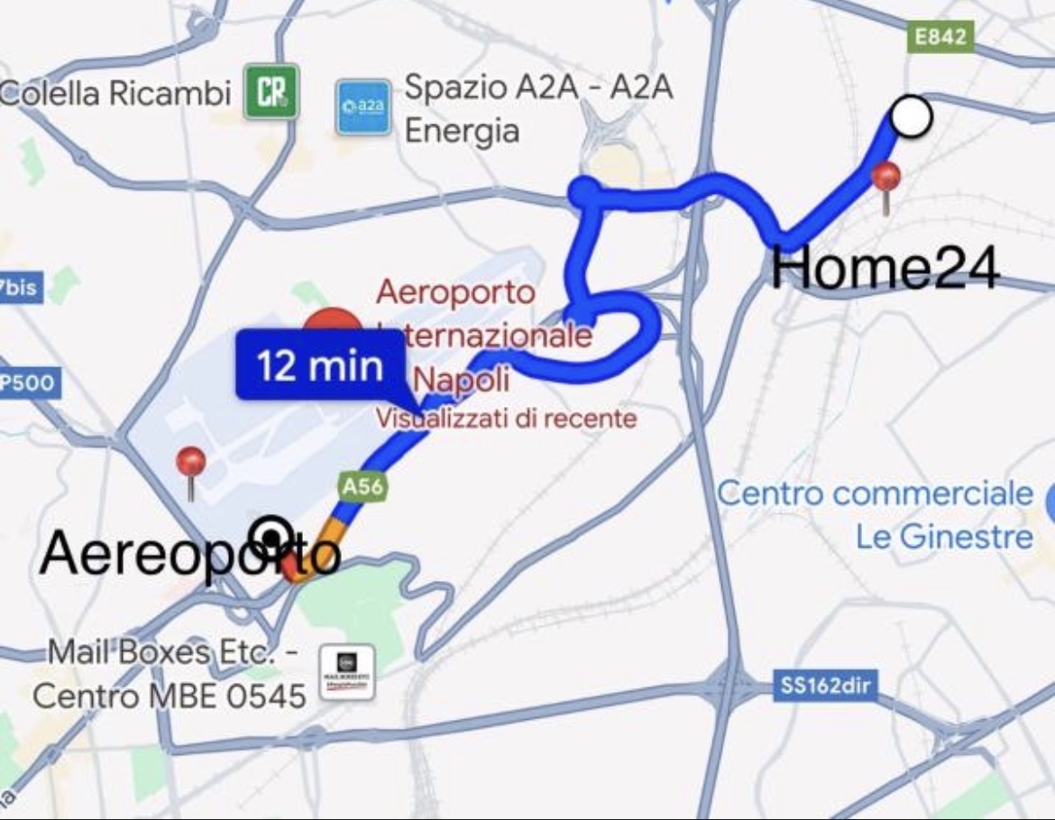 Percorso Home24 aeroporto